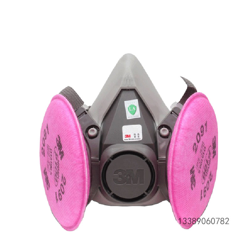 3M 6200半面具 2091CN滤棉P100级别面具组合